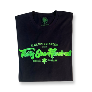 Green Script(Black) T-Shirt